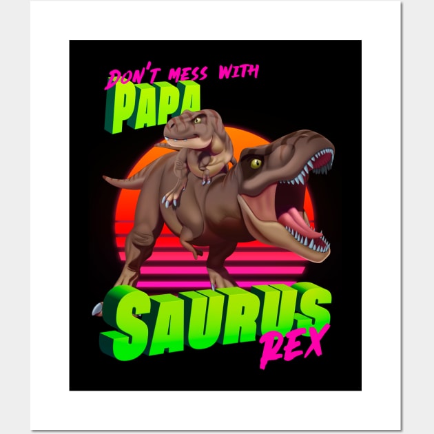 Papasaurus Rex Wall Art by Ildegran-tees